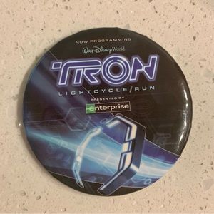 COPY - D23 Exclusive WDW “Tron: Lightcycle Run” Button Pin